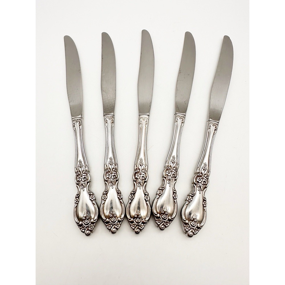 Oneida Community Stainless Louisiana 5 Piece Dinner Knife Set